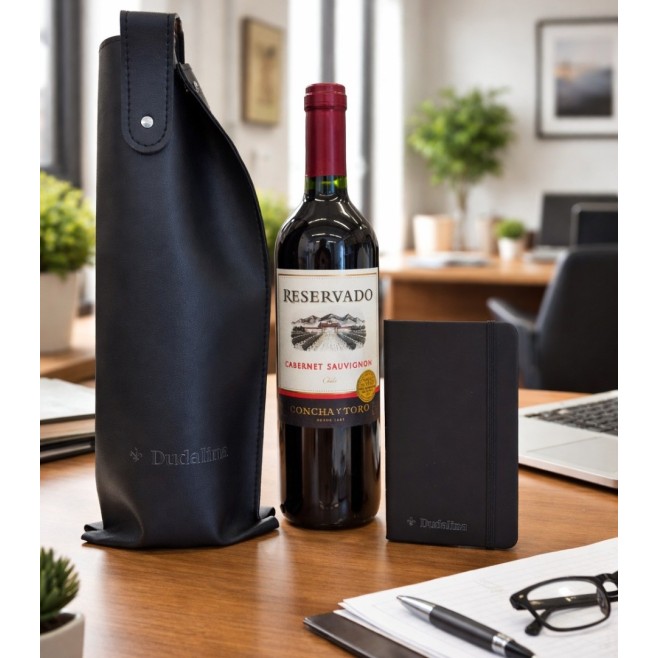 Porta Vinho PU Personalizado