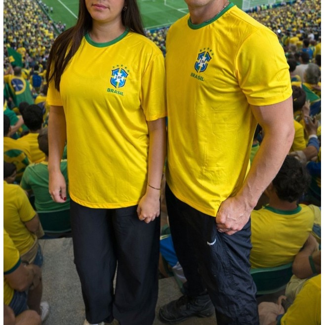 Camisa Futebol Seleção Brasileira Personalizada