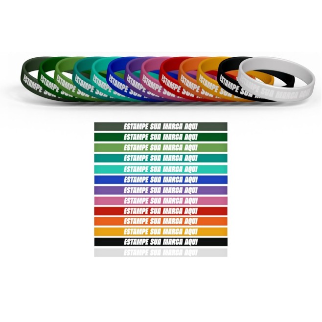 Pulseira de Silicone Personalizada