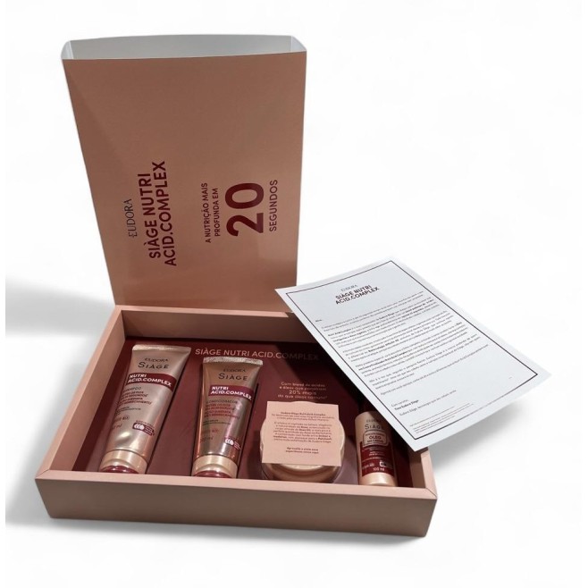 Press Kit Lançamento Eudora Siàge Nutri Acid Complex Personalizada