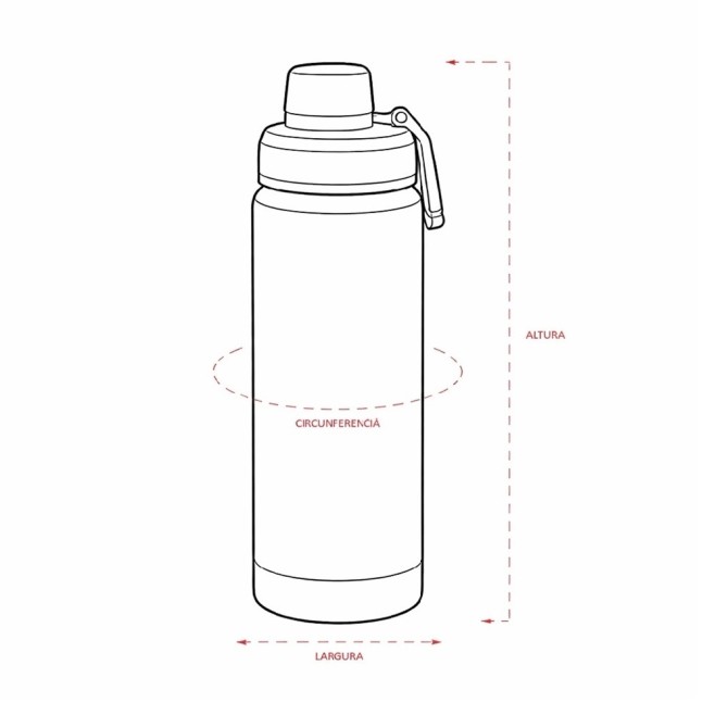 Garrafa Térmica 600ml Personalizada