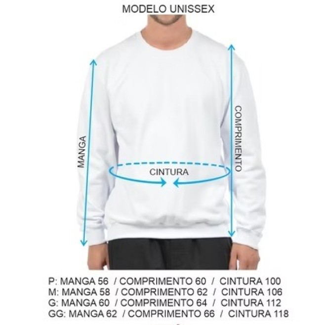 Blusa Moletom Unissex Fechada Personalizada