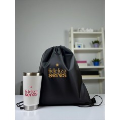 Sacochila e Copo Térmico Seres Personalizado