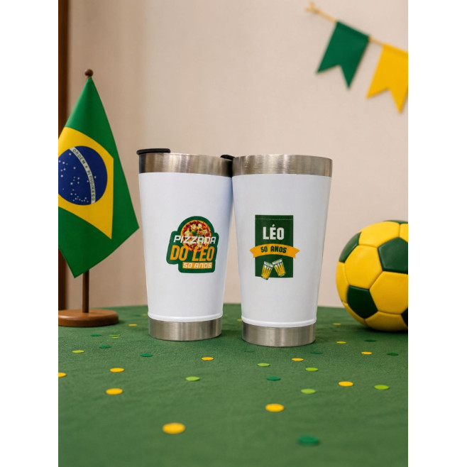 Copo Térmico 500Ml Com Abridor Para Brinde