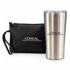 Kit Necessaire e Copo Inox L'Oréal Personalizado