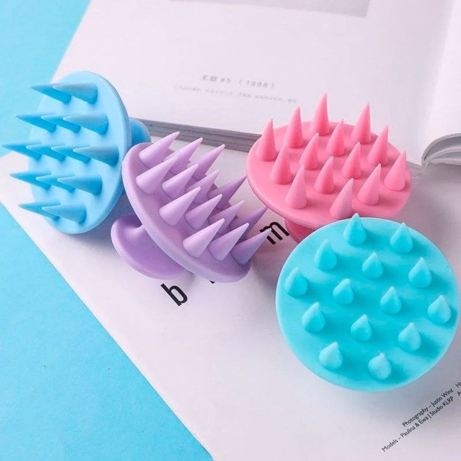 Escova Massageadora Couro Cabeludo Silicone Personalizado