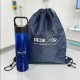 kit garrafa e Sacochila Rede D'or Personalizado