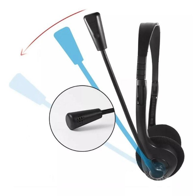 Fone De Ouvido Headset P2 Com Microfone Multimídia PC