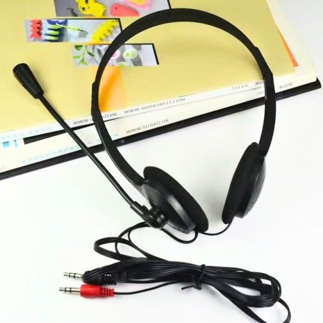 Fone De Ouvido Headset P2 Com Microfone Multimídia PC