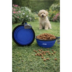 Tigela para Pet Retrátil 350ml Personalizada