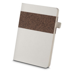 Caderno a5 capa em fibra de cana de açúcar e café Personalizado