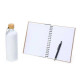 Kit Garrafa, Caderno E Caneta - 3 Pçs Personalizado com Logo