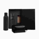 Kit Garrafa E Necessaire - Preto - 2 Pçs Personalizado