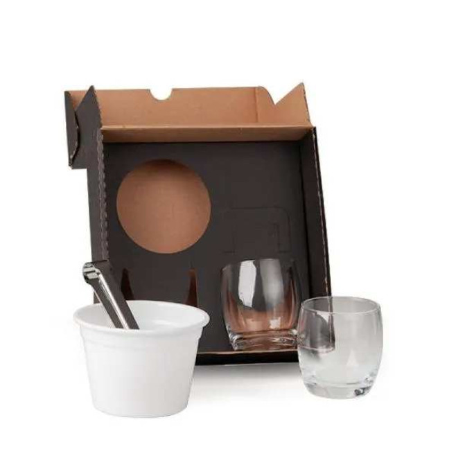 Kit Whisky com Balde 4 Pçs Personalizado 