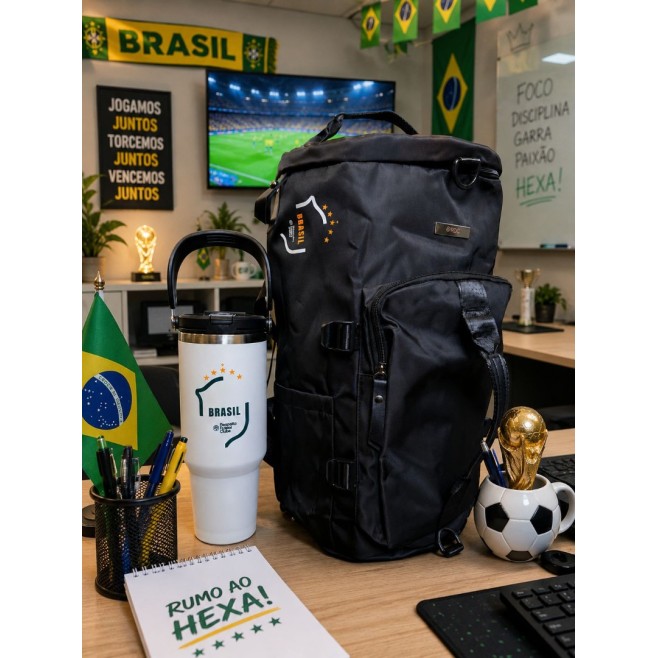 Kit Bolsa Esportiva e Caneca Personalizada