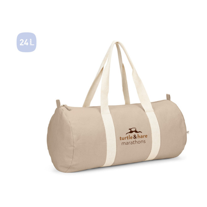 Bolsa esportiva em algodão reciclado e poliéster reciclado (380 g/m² ) Personalizada