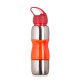 Squeeze plastico com metal 600ml com logotipo
