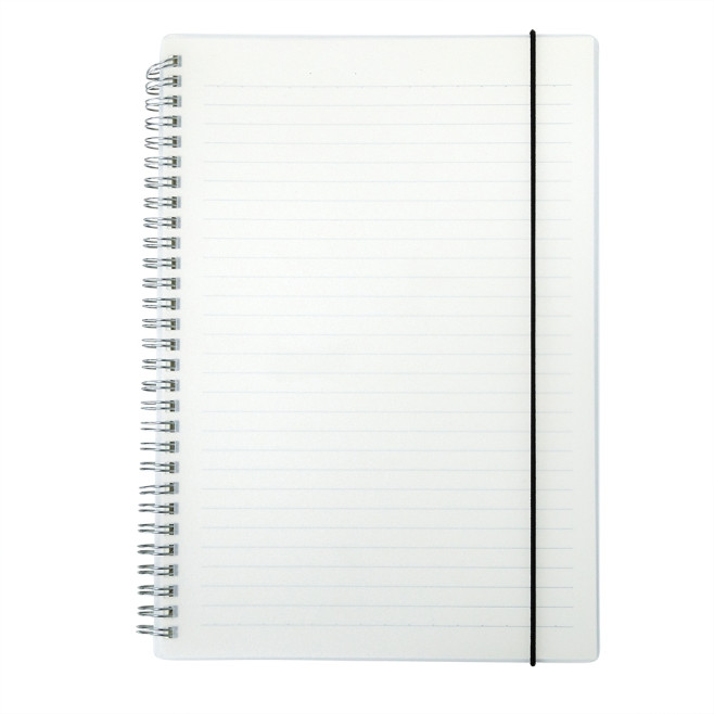 Caderno com capa plástica personalizado