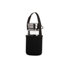 Garrafa 650ml em vidro borossilicato com infusor para empresas