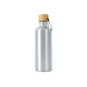 Garrafa alumínio 500ml tampa bambu com logotipo