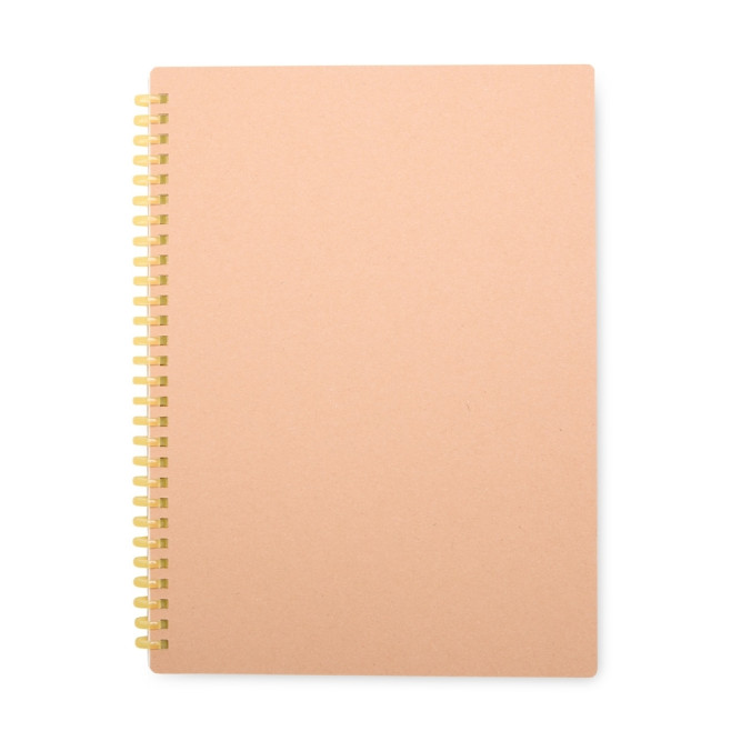 Caderno kraft com logotipo