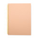 Caderno kraft com logotipo