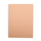 Caderno kraft com logotipo