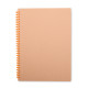 Caderno kraft com logotipo