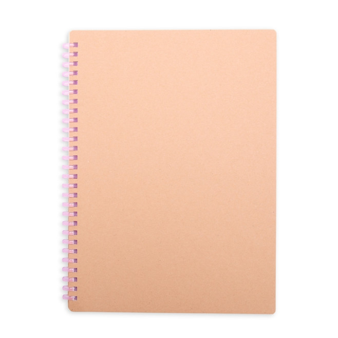 Caderno kraft com logotipo