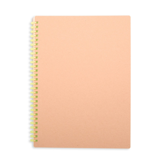 Caderno kraft com logotipo