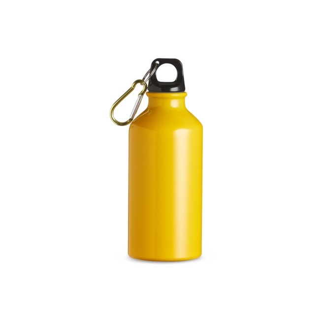 Squeeze alumínio 420ml com mosquetão para empresas