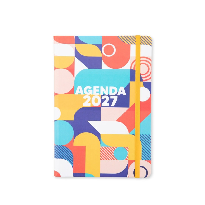 Agenda diária 2027 com logotipo