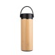 Garrafa térmica bambu 400ml com logotipo