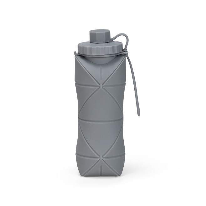Garrafa dobrável silicone 600ml com logotipo