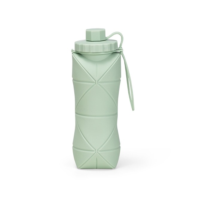 Garrafa dobrável silicone 600ml com logotipo
